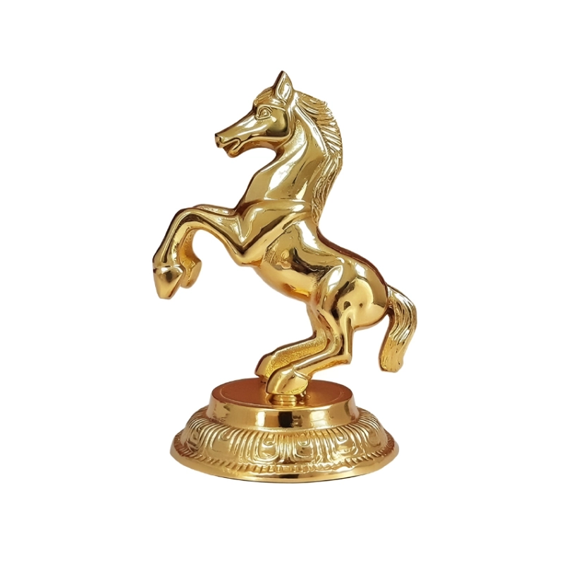 Golden Finish Jumping Horse