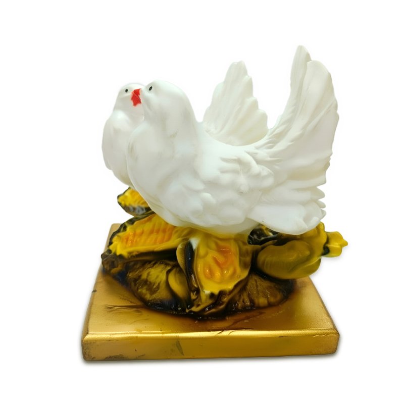 Love Birds Pair Polystone Status