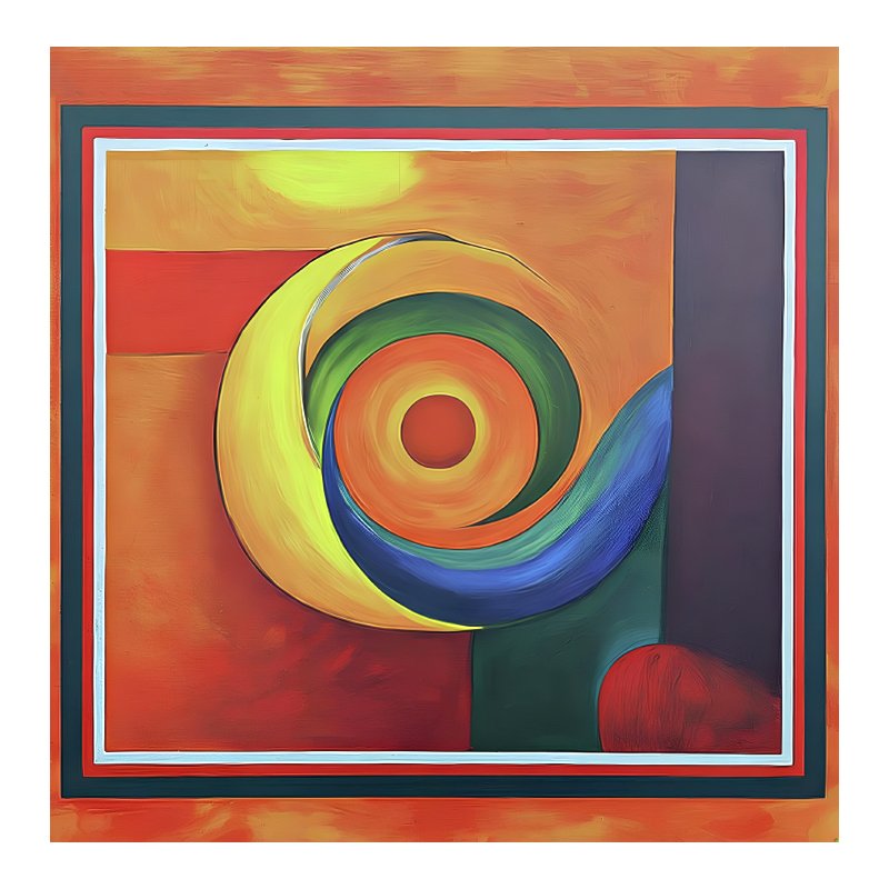 Spiral Vortex or Color Spiral Painting