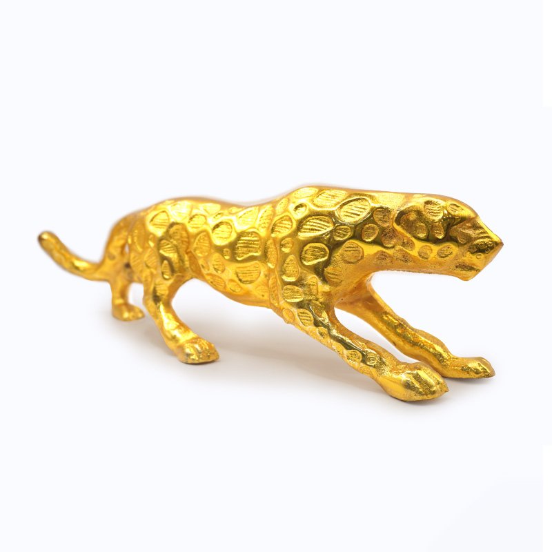 Vastu Golden Brass Cheetah