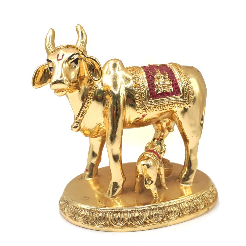 Kamdhenu Cow and Calf statue