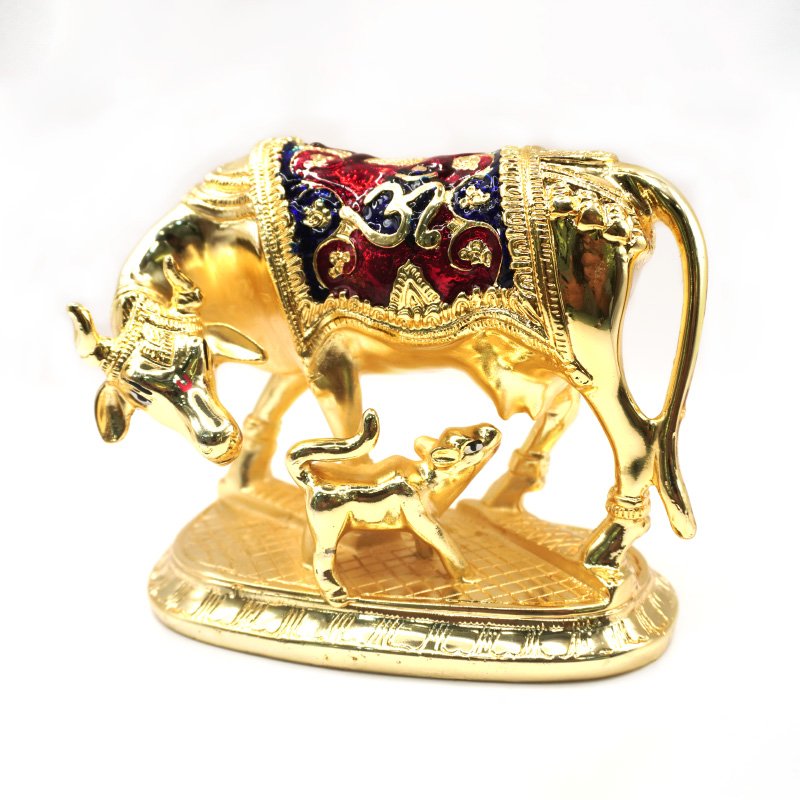 Kamdhenu Cow and Calf statue